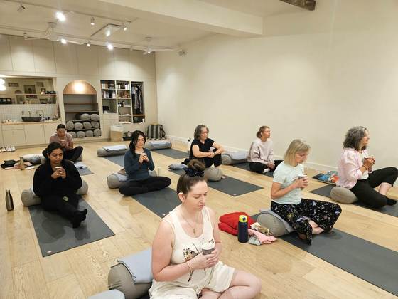Sharing a cacao ceremony and protein energy balls after a session